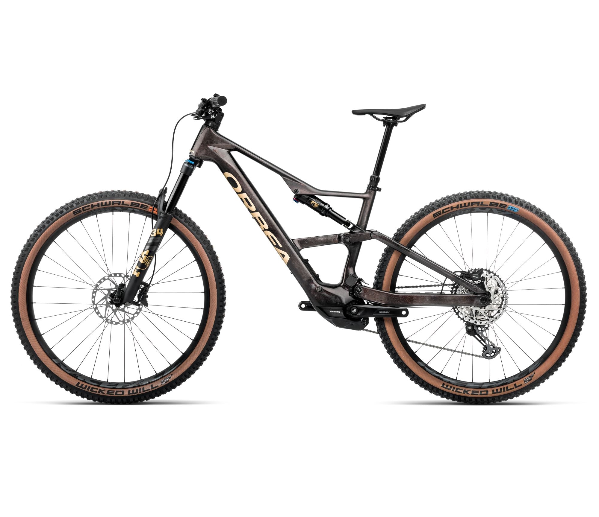 Orbea RISE SL M20 630W Cosmic Carbon View - Sable Doré (2025)