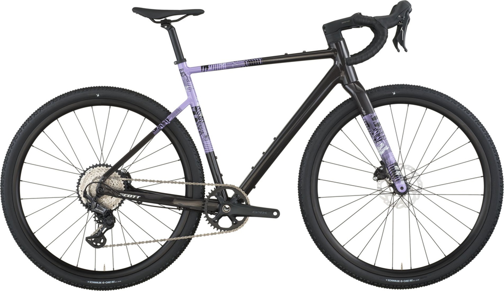Scott Speedster Gravel 10 carbone noir/tulipe pourpre