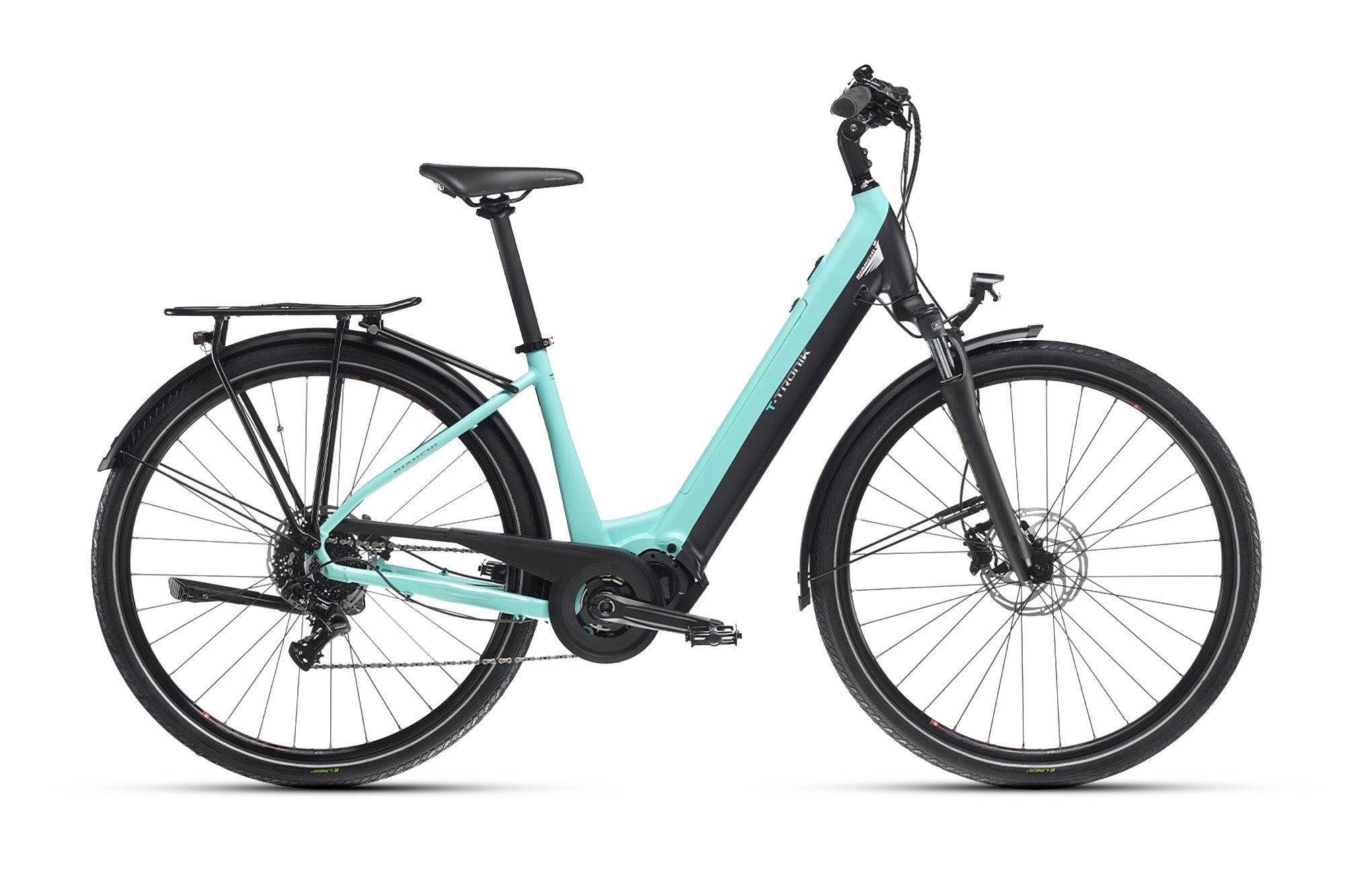 VÉLO ÉLECTRIQUE BIANCHI T-Tronik Type C Sunrace - 417 Wh (2023)