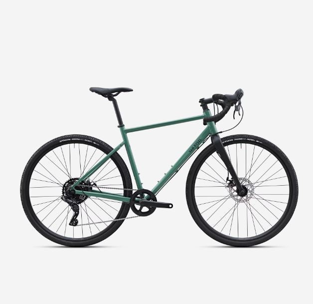 VAN RYSEL Vélo gravel Microshift Acolyte 1x8v, GRVL AF DISCOVER vert