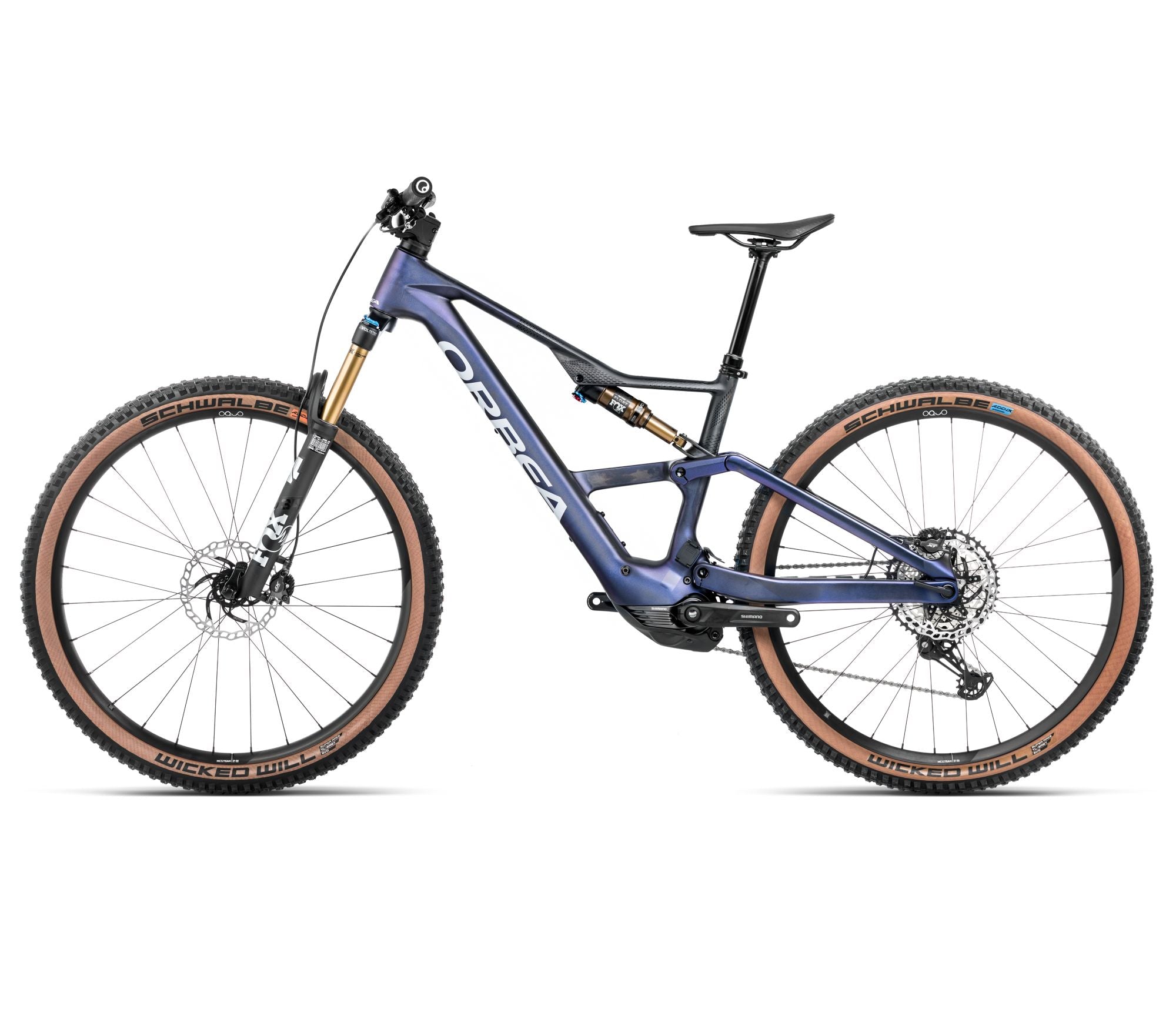 Orbea RISE SL M10 630W Tanzanite Carbon View - Carbone Brut (2025)