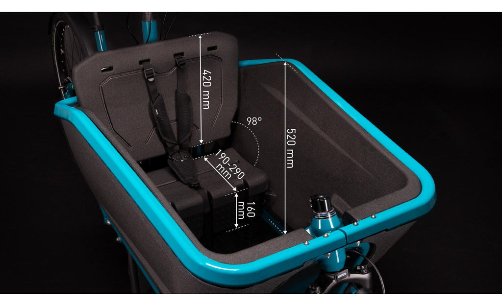 Vélo Cargo électrique - CUBE HYBRID 500 BLEU