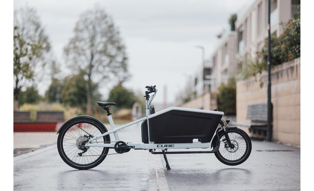 Vélo Cargo électrique - CUBE HYBRID SPORT DUAL 1000 BLANC