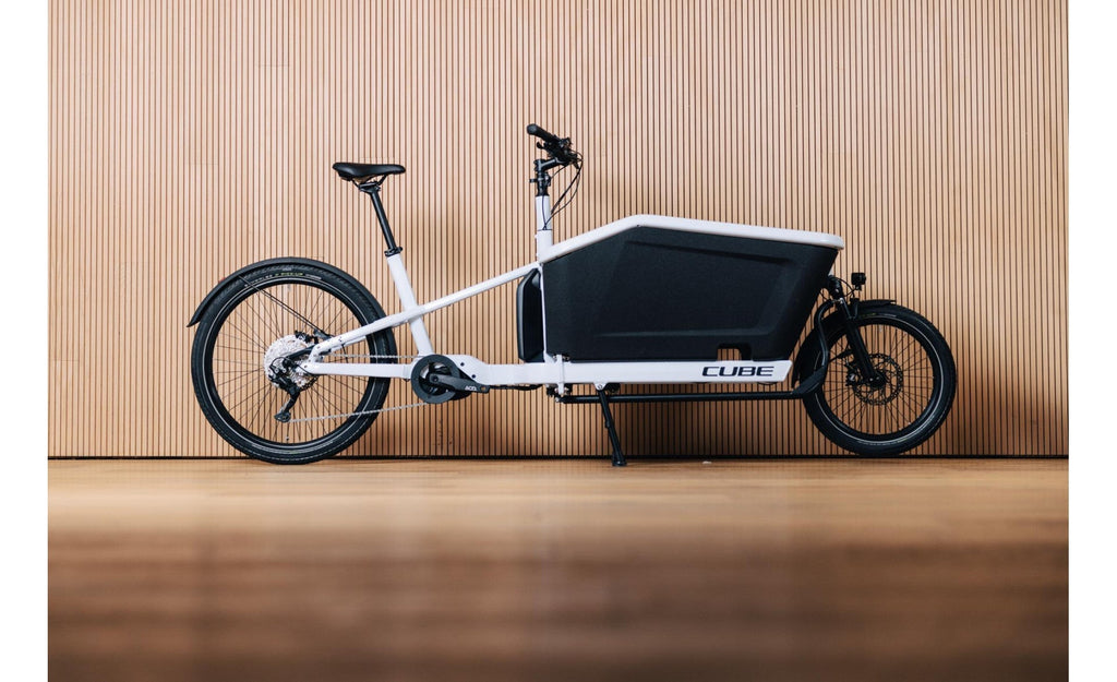 Vélo Cargo électrique - CUBE HYBRID DUAL 1000 BLANC