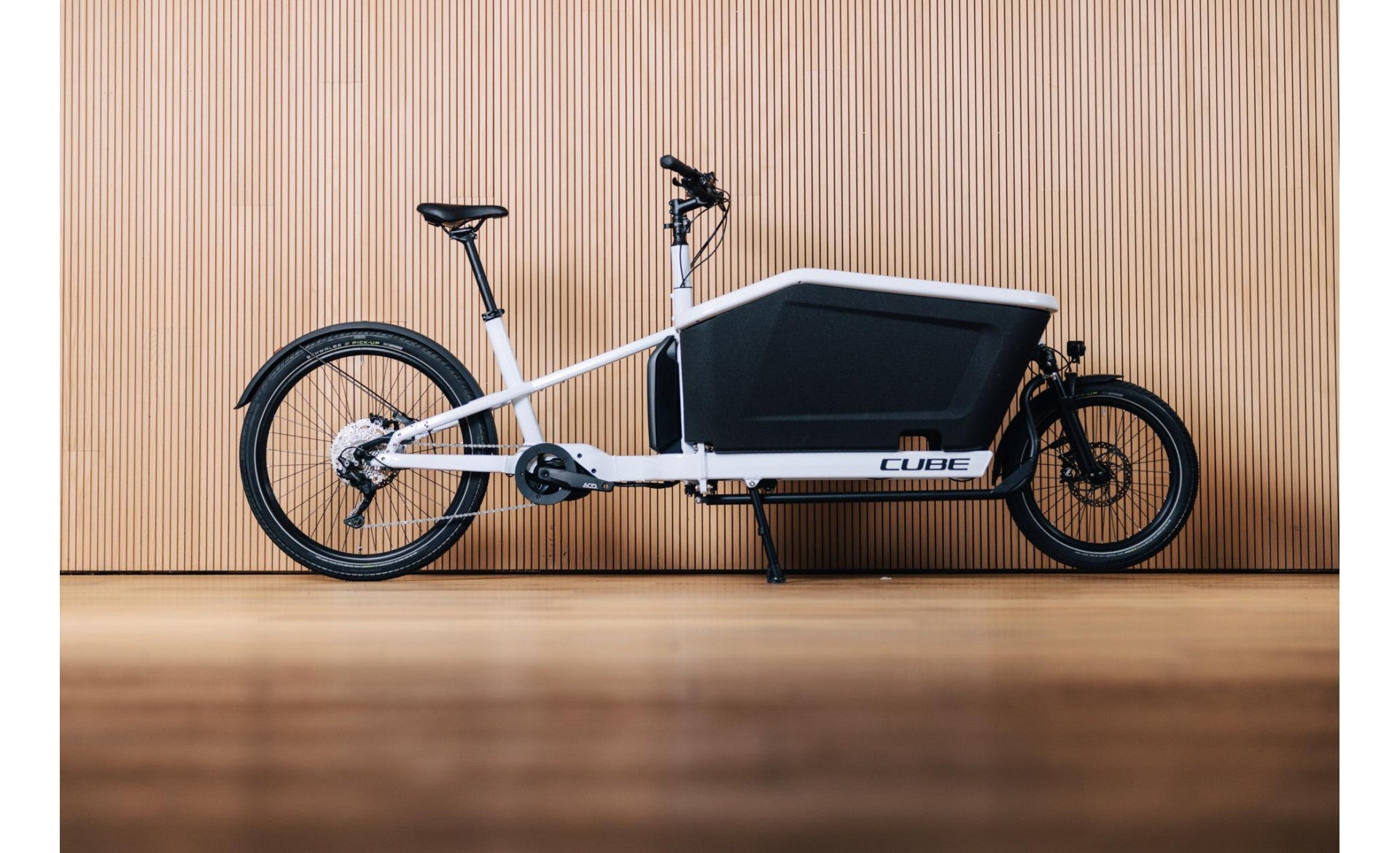 Vélo Cargo électrique - CUBE HYBRID DUAL 1000 BLANC