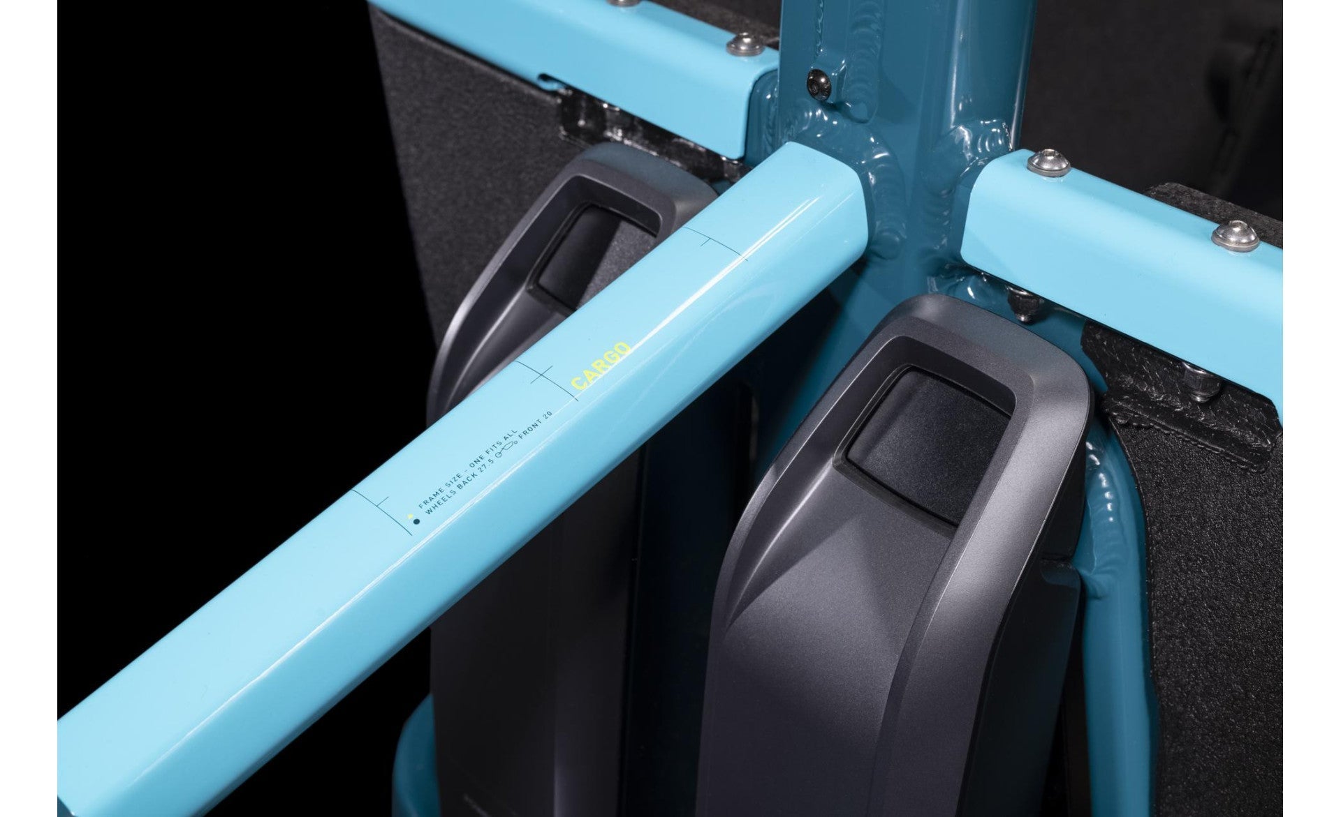 Vélo Cargo électrique - CUBE HYBRID DUAL 1000 BLEU