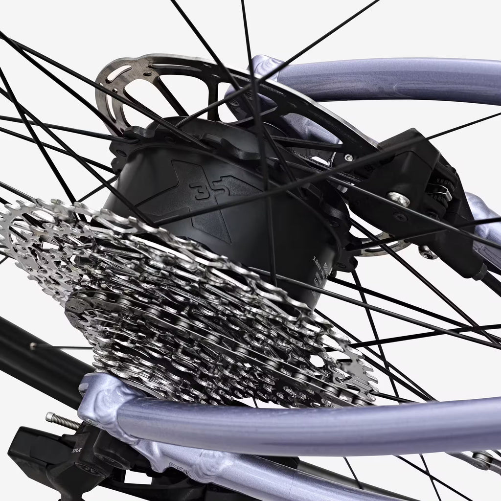 Vélo de route électrique VAN RYSEL SRAM Apex AXS 1x12v, E-EDR AF lila
