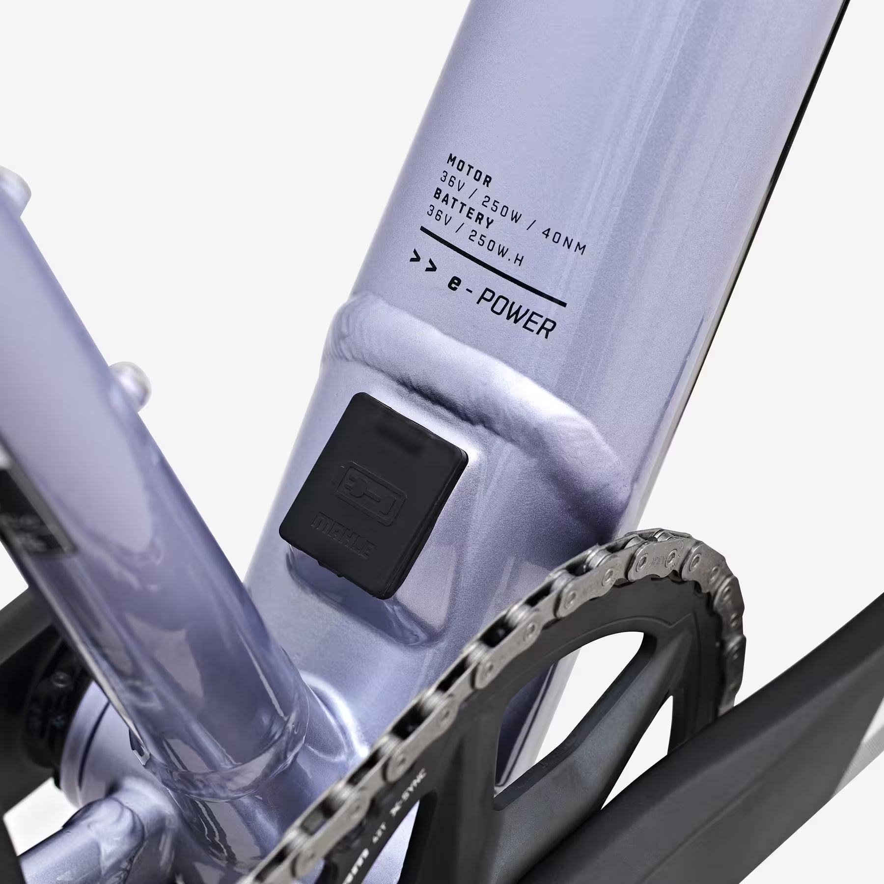 Vélo de route électrique VAN RYSEL SRAM Apex AXS 1x12v, E-EDR AF lila